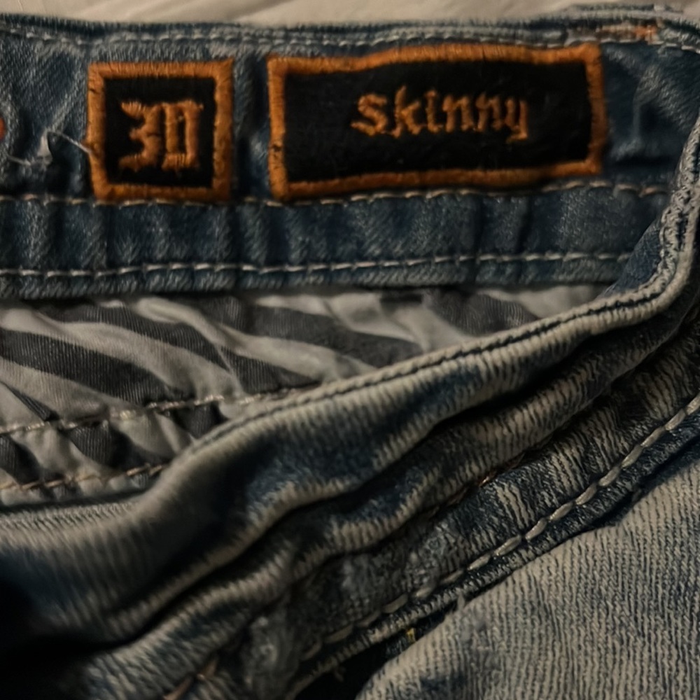 Rock Revival Light Blue Skinny Jeans - Picture 11 of 14